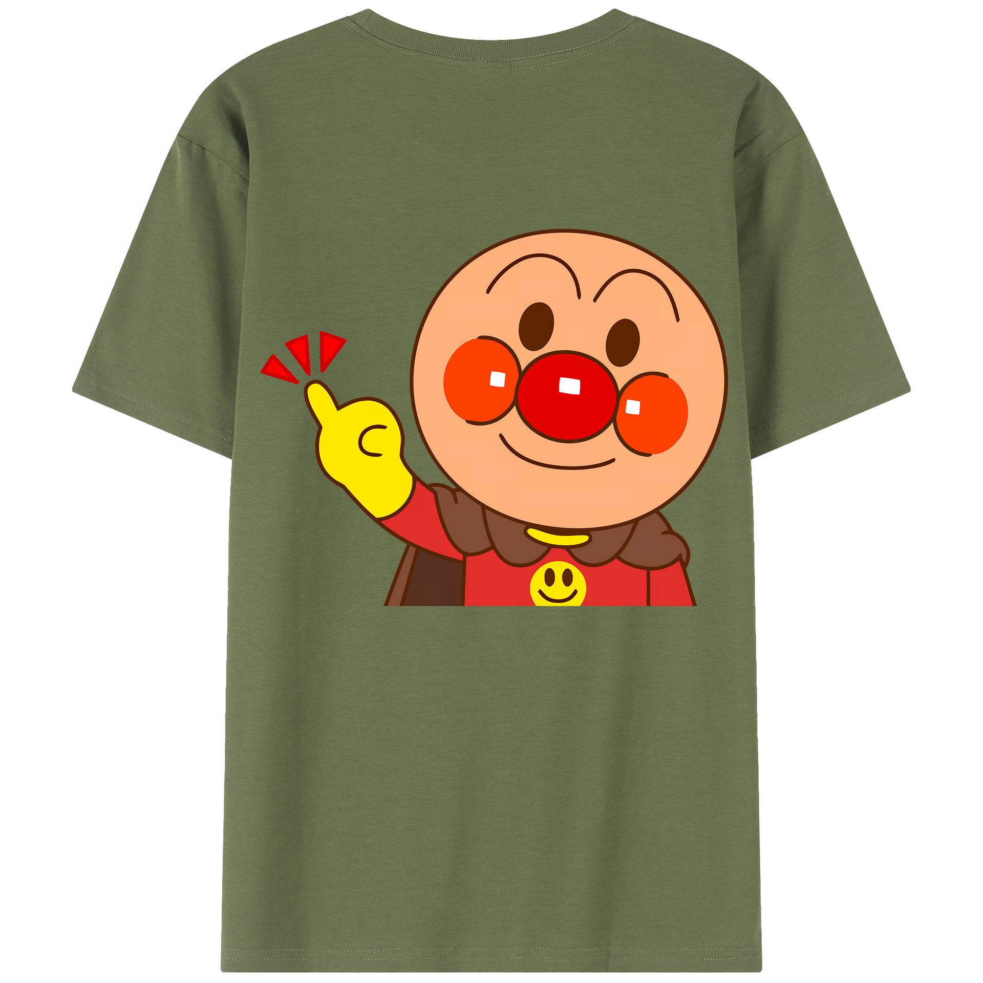 （画像用） アンパンマン Anpanman 綿100％半袖Tシャツ（背面プリント）